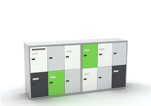 Metall-Garderobenschrank / Zahlen / für Lagerung