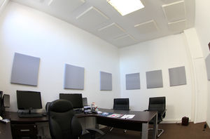Akustikplatte für Innenausbau / für Decken / für Wände / Melaminschaum