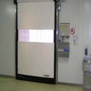 Roll-Industrietor / aus PVC / Schnell