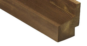 Fassadenverkleidung / modifiziertes Holz / glatt / Lamellen / FSC zertifiziert