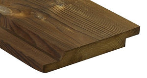 Fassadenverkleidung / modifiziertes Holz / glatt / Platten / FSC zertifiziert