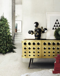 Tischlampe / originelles Design / Stahl / Messing