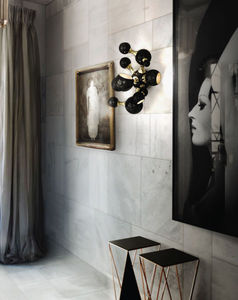 Wandleuchte / originelles Design / Messing / Stahl / LED