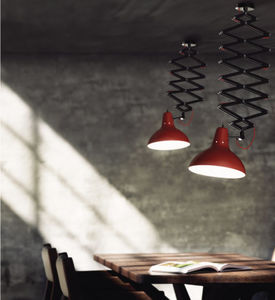 Hängelampe / Industriestil / Aluminium / Messing