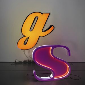 Wandleuchte / originelles Design / Edelstahl / aus Acryl / LED