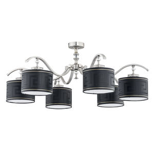 moderne Deckenleuchte / Metall / Stoff / Glühlampen