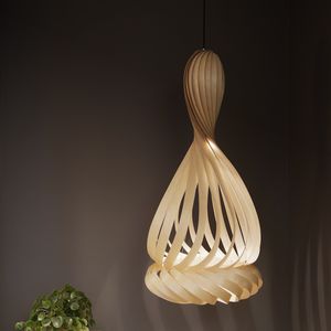 Hängelampe / modern / aus Birke / Innenraum