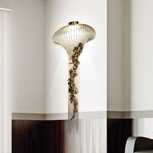 Wandleuchte / originelles Design / Glas / Metall / LED