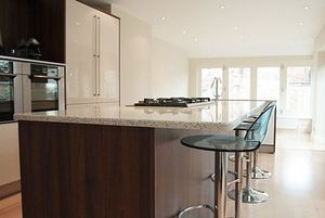 Verbundwerkstoff-Arbeitsplatte / Glas / Küchen / recycelt