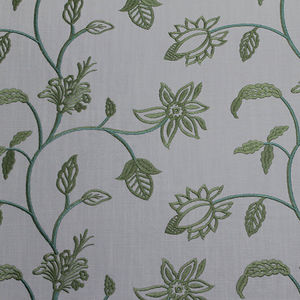 Möbelstoff / Blumenmotive / uni / Baumwolle