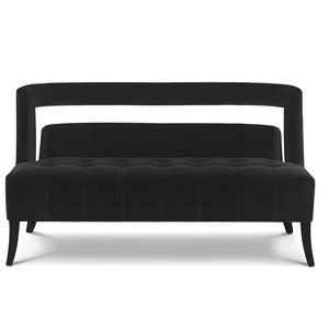 modernes Sofa / Samt / 2 Plätze / nach Maß