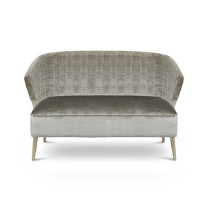 modernes Sofa / Samt / 2 Plätze / nach Maß