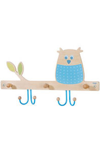 wandmontierter Garderobenständer / modern / Holz / für Kinder