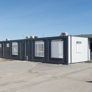 Fertigbau-Gebäude / Modul / aus verzinktem Stahl / für Büro