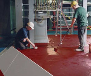 Beton-Bodenbelag / gewachst / polierte Beton-Optik / rutschfest