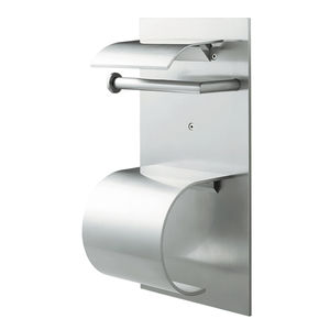 wandmontierter Toilettenpapierhalter / Aluminium / Objektmöbel