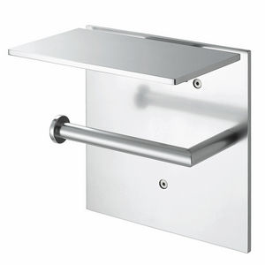 wandmontierter Toilettenpapierhalter / Aluminium / Objektmöbel