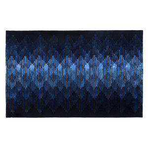 moderner Teppich / Geometrische Motive / Wolle / Viskose