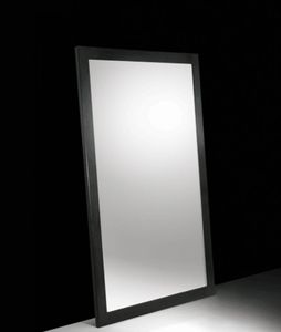 wandmontierter Spiegel / modern / rechteckig / lackiertes Holz