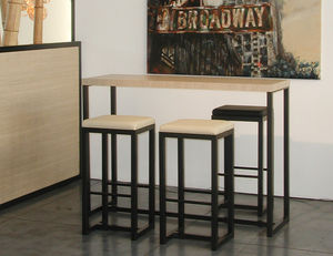Bar-Stuhl / modern / Leder