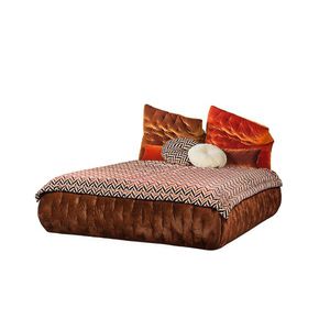 Doppelbett / modern / Polster / Samt