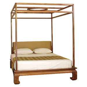 Himmelbett / doppelt / klassisch / gepolstertes Kopfteil