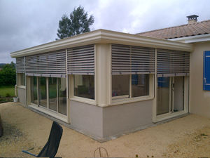 Aluminium-Veranda / integrierten Rollläden