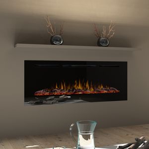 elektrischer Kamin / modern / Geschlossene Feuerstelle / Einbau