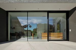 Schiebe-Terrassentür / Holz / Doppelverglasung