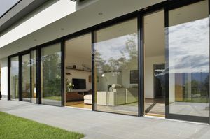 Schiebe-Terrassentür / Aluminium / Doppelverglasung