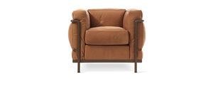 moderne Sessel / Leder / Stahl / von P. Jeanneret