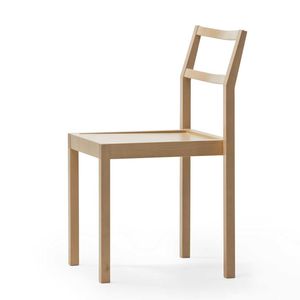 moderner Stuhl / Stapel / Holz / für öffentliche Einrichtungen