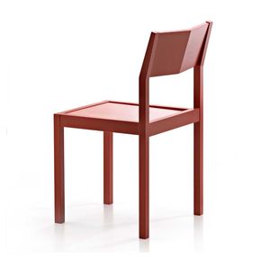 moderner Stuhl / mit Armlehnen / Stapel / Holz