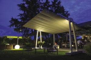 Sonnenschirm für Restaurants / für Bar / Stoff / Aluminium