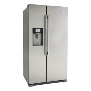 Kühl Gefrierschrank / amerikanisch / grau / Öko / mit Wasserspender