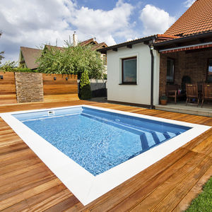 erdverlegtes Schwimmbecken / Keramik / Rumpf / für Außenbereich