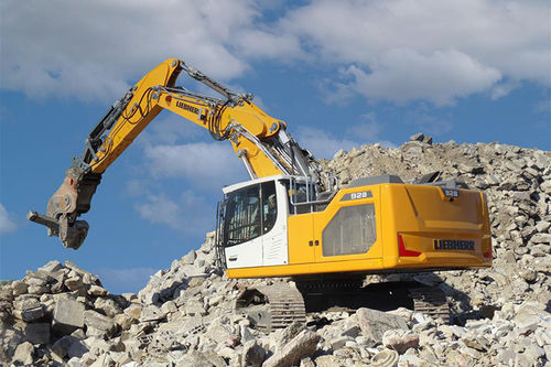 Bagger Auf Raupen R Litronic Liebherr Kompakt F R Baustelle