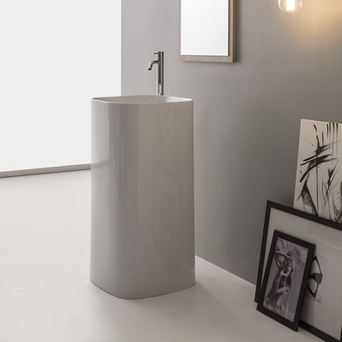 Bodenstehendes Waschbecken 5510 Scarabeo Ceramiche Keramik Ohne