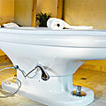 nassMassageliege / Höhe verstellbar - AQUAVEDA