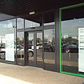 und schiebe-tor / aus Aluminium / Doppel / Glas- - BEAT