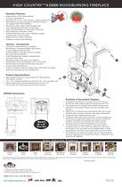 High country NZ6000 woodburning fireplace