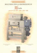 Automatic layering machine- CA 400/ 500/ 540/ 600
