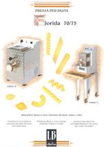 Knetmaschine presse mit fliessarbeitskreislauf fuer lange bzw. kurze teigwaren- Florida 70/75