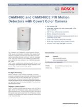 CAM940C and CAM940CE PIR Motion Detector with Covert Color Camera 