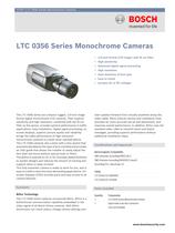 LTC 0356 Series Monochrome Cameras 