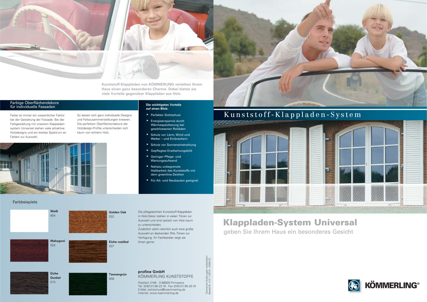 Kunststoff-Klappladensystem - K&Ouml;MMERLING