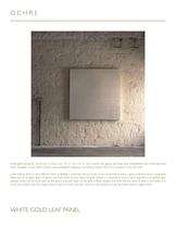 White gold leaf panel