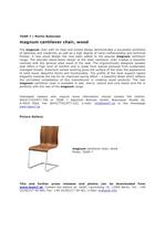 magnum cantilever chair, wood