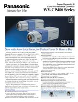 Super Dynamic III Color Surveillance Cameras WV-CP480 Series
