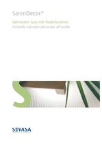 SatenDecor Katalog Satiniertes Glas mit �tzdekoration